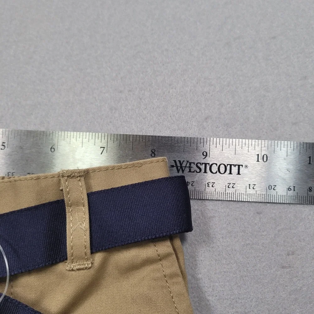 Ralph Lauren Kids Khaki Chino Pants Navy Blue D-Ring Belt 12M 320711051001